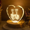 Custom Couple Photo Engraved Crystal Photo With Light HA75 898204