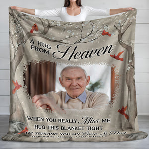 Custom Photo Family Christmas Memorial Blanket Gifts for Family, Friends HO82 894452