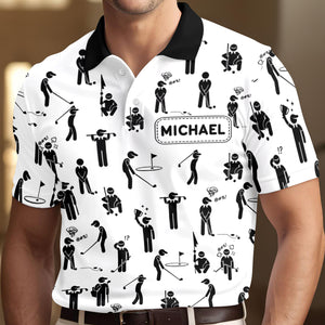 Custom Name Personalized Golf Ball Polo Shirt Gift For Golfer, Golf Lovers HA75 898580