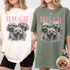 Custom Vintage Dog Photo Comfort Shirt - Personalized Gift for Dog Lovers CH07 180100