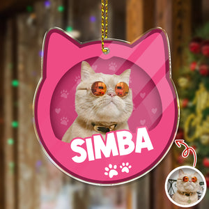 Custom Furry Baby Cat Photo - Personalized Acrylic Ornament Gift For Cat Lovers CH07 899104