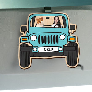 Custom Photo Visor Clip Gift For Dog Cat Lovers HO82 893654