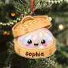 Custom Name Dim Sum Steamer Acrylic Ornament, Christmas Gift For Food Lovers TH10 171035