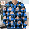 Custom Kids Photo Name Christmas Light Snow Cardigan CH07 896188