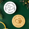 Personalized Dog Cat Name Merry Christmas, Merry Woofmas, Meowy Christmas Cookie Stamp HA75 898350