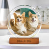 Custom Pet Photo Round Acrylic Frame Block Gift For Dog Lovers, Cat Lovers CH07 896046