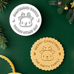 Custom Family Name Merry Christmas Cookie Stamp Christmas Party Gift CH07 899854