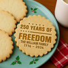 Custom Family Name 250 Years Of Freedom 1776-2026 4th Of July Cookie Stamp LM32 897447