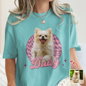 Custom Cute Dog Photo Retro Comfort Shirt For Dog Lovers LM32 895643