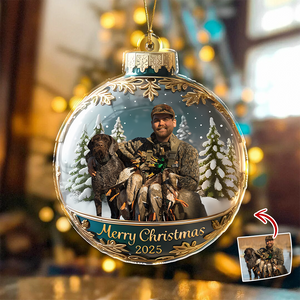 Custom Photo Personalized Hunting Duck Acrylic Ornament Christmas Gifts For Duck Hunting Lovers HA75 898382