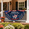 Custom Family Name US 250 Years of Liberty, Unity & Freedom 1776-2026 Non-Pleated Fan Flag TH10 170229