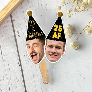 Custom Face Photo Fans Personalised Birthday Gift Party Decor HO82 893880