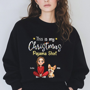 This is My Christmas Pajamas Shirt Personalized Dog Dark Shirt HA75 898184