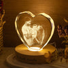 Custom Family Photo Engraved Crystal Photo With Light HA75 898206