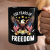 America Eagles 250 Years Of Freedom Black Mug LM32 895211