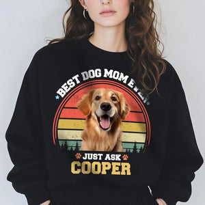 Custom Photo Best Dog Dad Ever Custom Dog Face Photo Retro Shirt CH07 896024