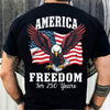 America 250 Years of Freedom Patriotic Eagle Flag Back Side Dark Shirt HA75 897334