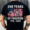 Custom Dog America 250 of Freedom Back Side Dark Shirt LM32 895315