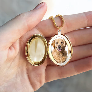 Custom Dog Cat in Heaven Photo Personalized I am Alway With You Locket Necklace CH07 895576