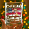Custom Dog 250 Years of America Freedom Whiskey Glass For Dog Lovers LM32 895319