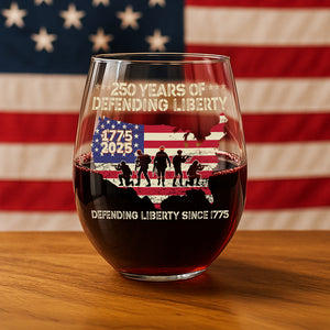 250 Years Of Defending Liberty Wine Glass TH10 894687