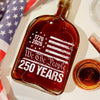 250 Years USA 250th Birthday 1776-2026 Eagle Flag Whiskey Bottle HO82 894574