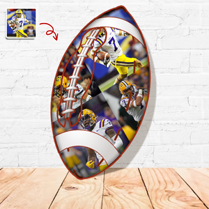 The Photo Collage And Football Wood Frame For Sport Lover LM32 897169