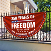 250 Years Of Freedom Custom Family Name Non-Pleated Fan Flag CH07 910234