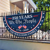 Custom Family Name 250 Years We The People 1776-2026 Non-Pleated Fan Flag LM32 669203