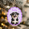 Custom Dog Photo Star Flower Shape Acrylic Ornament, Personalized Pet Keepsake CH07 180400