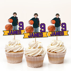 Custom Photo Sport King Decoration Cupcake Toppers LM32 893343