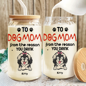 Personalized From The Reasons You Drink Glass Can With Lid LM32 893251