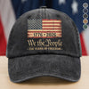 America 250th Birthday US Flag 250 Years We The People Washed Denim Baseball Cap HO82 894634