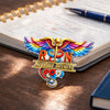 Custom Name RN Nurse With Caduceus Wings & Stethoscope Acrylic Pin HO82 901964