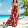 Custom Photo and Name I Love My Cats V-Neck Cami Maxi Dress HA75 892148