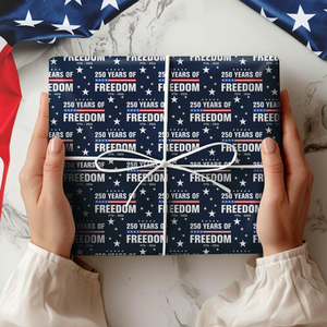 250 Years Of Freedom 1776-2026 4th Of July Wrapping Paper HO82 900676