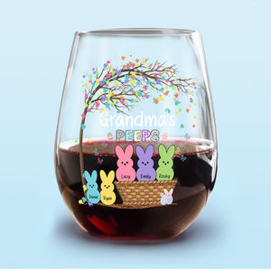Custom Family Bunny Easter Personalized Wine Glass TH10 892509