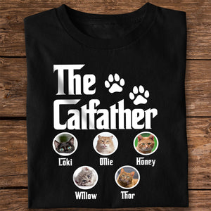 Custom Photo The Catfather Dark Shirt For Dad TH10 892947