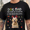 Christmas Dog Dad The Man The Myth The Snack Dealer Custom Dog Photo Dark Shirt Christmas Gift CH07 896282