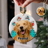Custom Dog Photo I Am Santa 3D Inflated Effect Ceramic Ornament Personalized Gift For Dog Lovers HO82 894712
