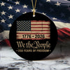 America 250th Birthday US Flag 250 Years We The People Ceramic Ornament HO82 894626