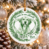 Custom Dog Photo Forever In My Heart Memorial Ceramic Ornament HA75 919188