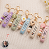 Personalized Memorial Photo Beaded Keyring In Loving Memory Gift, Memorial Keepsake Gift for Family LM32 669893