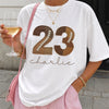 Custom Football Number & Name Faux Patchwork Comfort Shirt HO82 903354