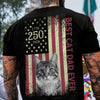 Upload Photo Best Dog Dad Ever, Best Cat Dad Ever Dog Cat Shirt, US Flag Back Shirt HA75 921406
