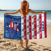 Custom Photo Independence Day Beach Towel CH07 895694