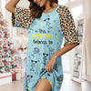 Personalized Funny Kids This Grandma Mom Belongs To Women's Sleep Tee, Raglan Nightgown LM32 897481