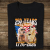 Custom Dog Cat Photo American Eagle Flag 250th America Anniversary Dark Shirt LM32 899083