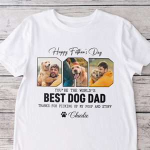 Custom Photo Happy Father's Day Best Dog Dad Shirt Gift For Father's Day HO82 893968
