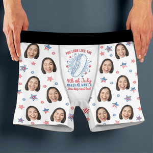 Custom Photo You Look Like The Hot Dog Funny Gift For Boyfriend Boxer TH10 894083